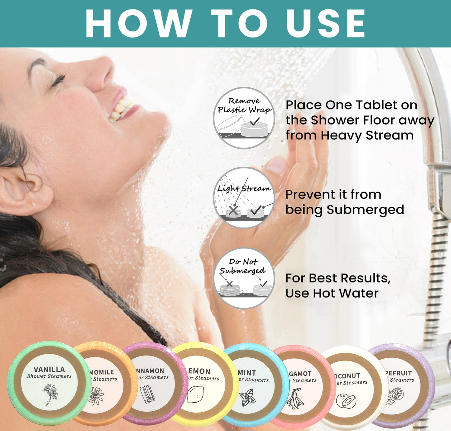 Shower steamers